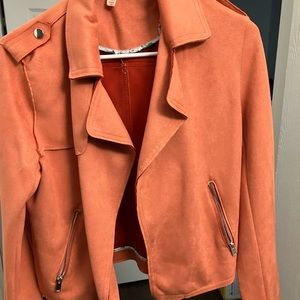 Orange suede jacket